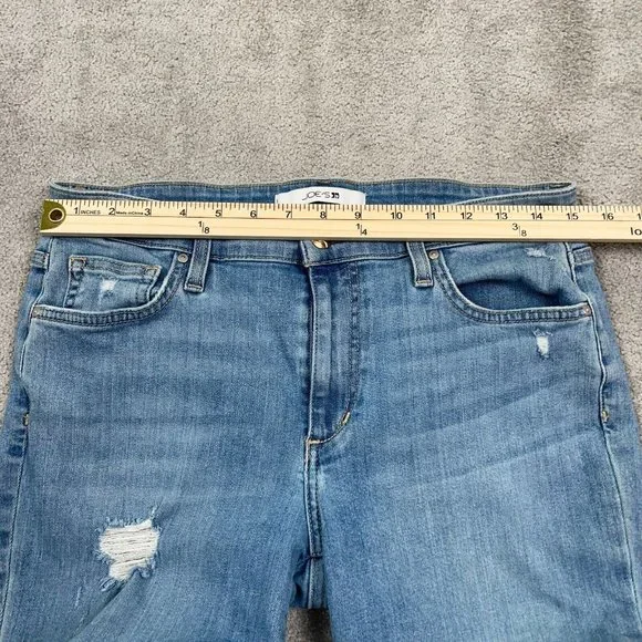 Joe’s Jeans Boyfriend Slim Ankle Size 28 (30x28) Manila Wash Ripped Distressed - Picture 13 of 16